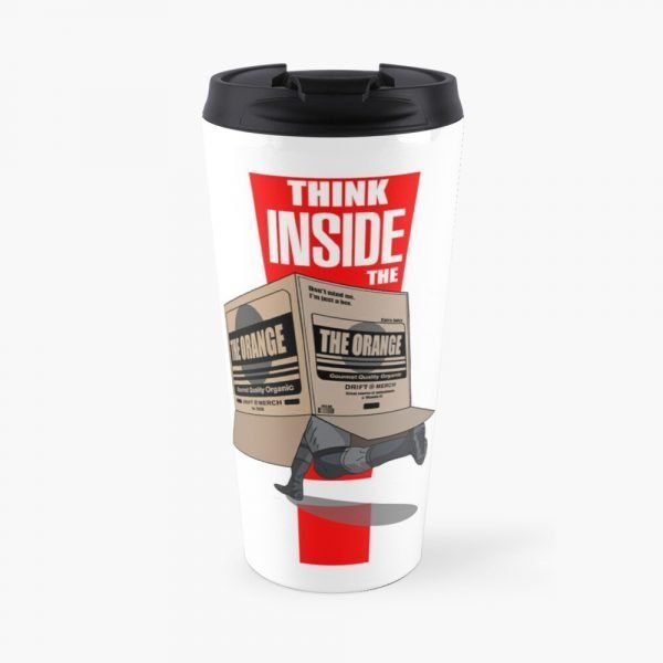 Think Inside the Box Solid Snake Metal Gear Solid Cardboard Box Travel Mug Small