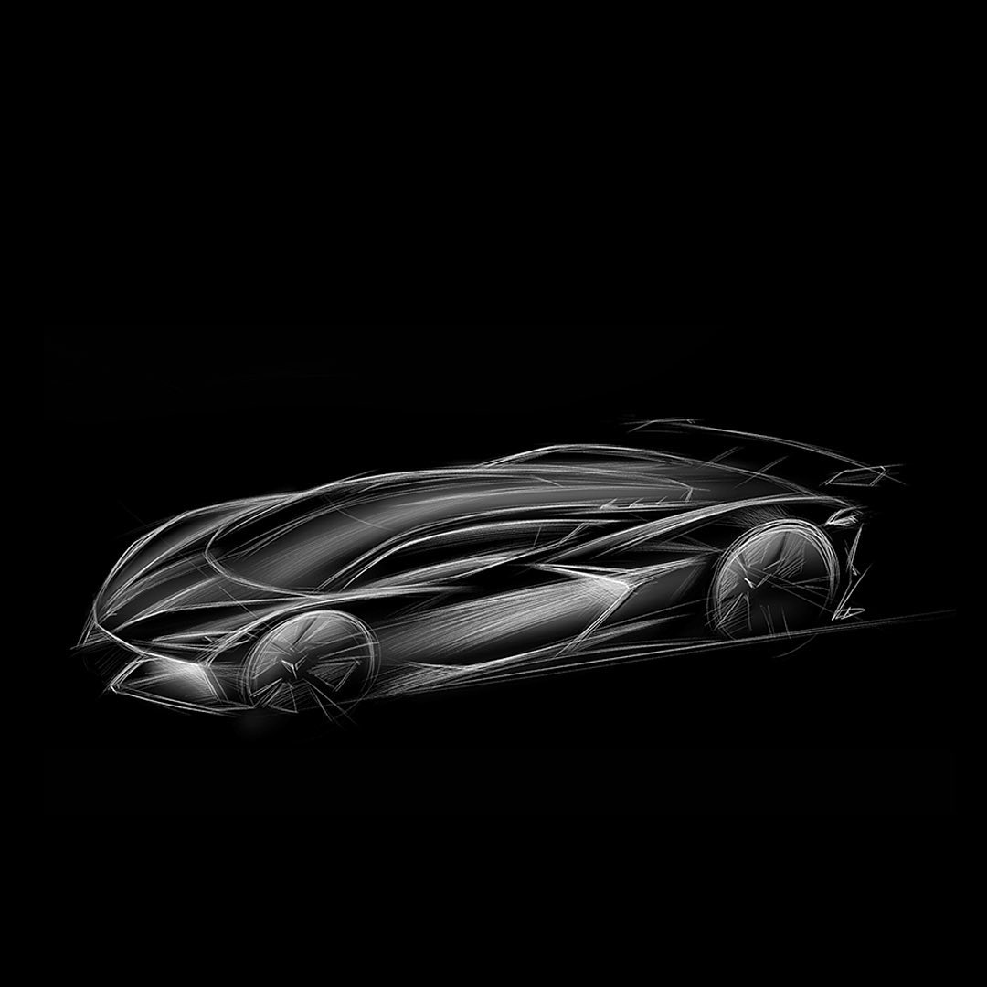 2023 Chevy Corvette Z06 Concept Sketch