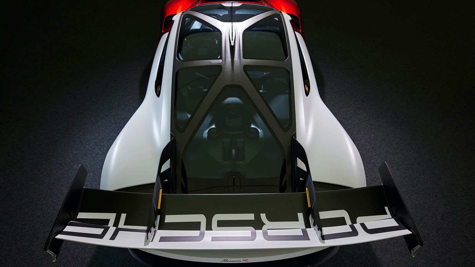 Porsche Mission R Concept Exoskeleton View from Above