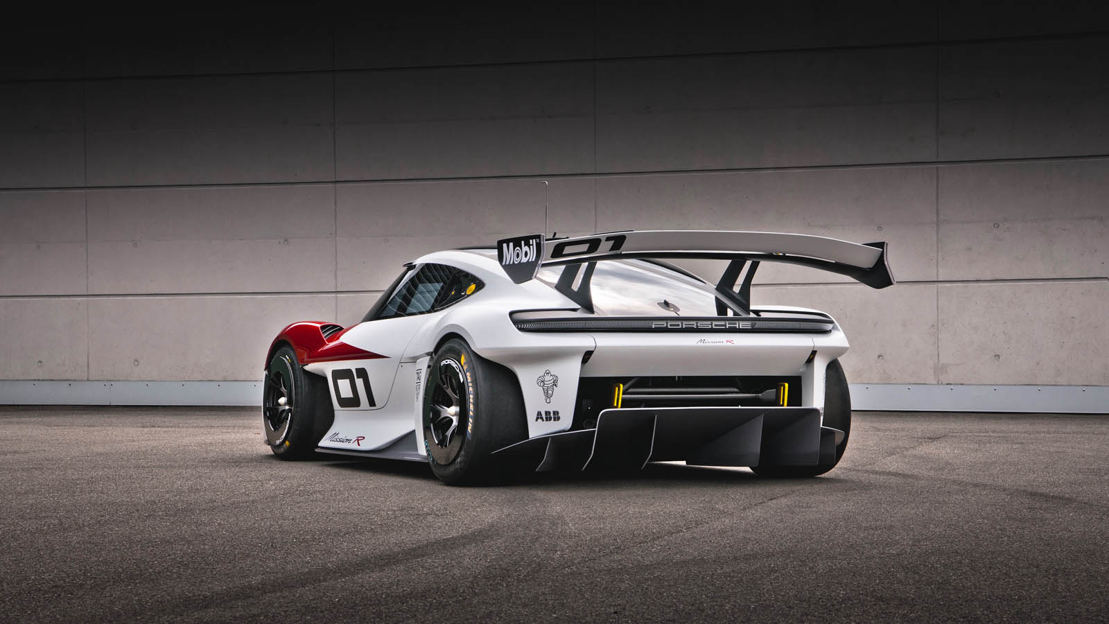 Porsche Mission R Concept Rear Three Quarter View