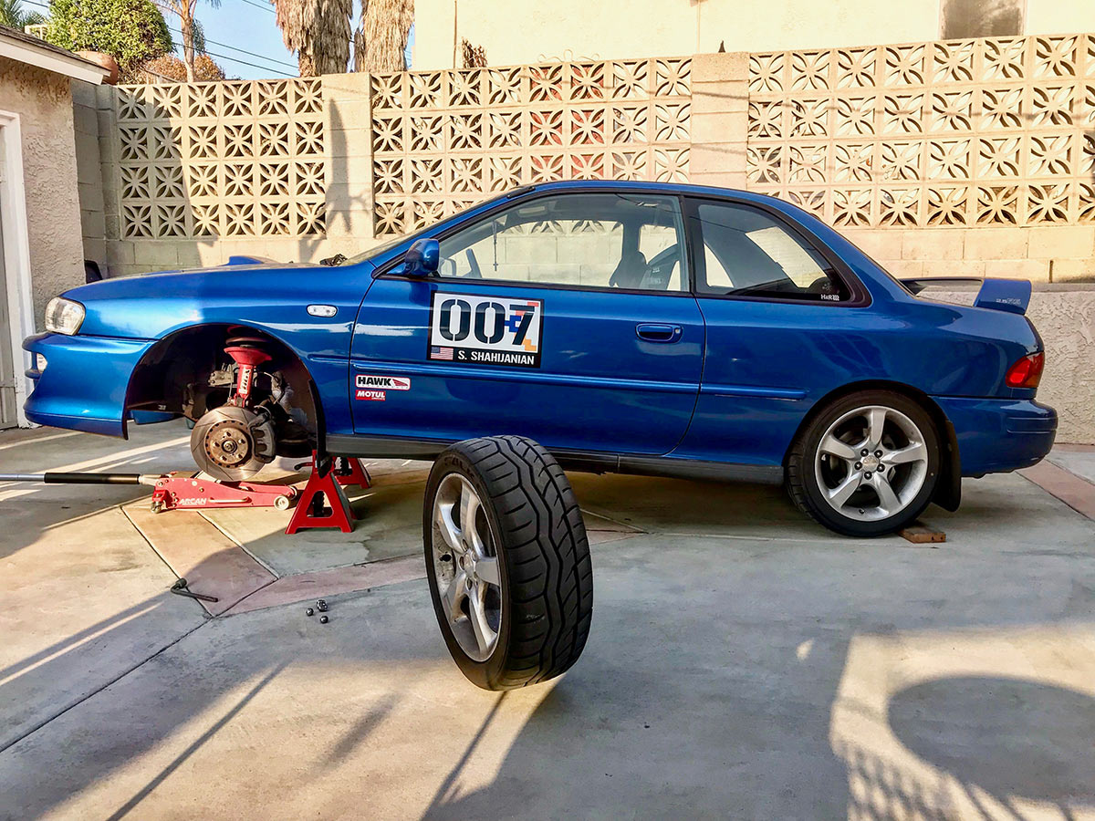 1999 Subaru 2.5RS Project Car Upgraded Tires