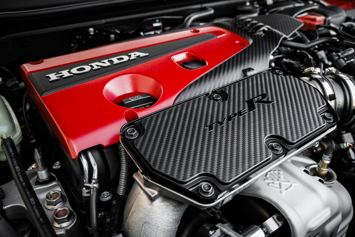 2023 Honda Civic Type R Engine Bay with Upgraded K20C1